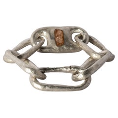 Roman Medium Link Bracelet w/ Medium Closed Link (Imperial Topaz, MA+ITOP)