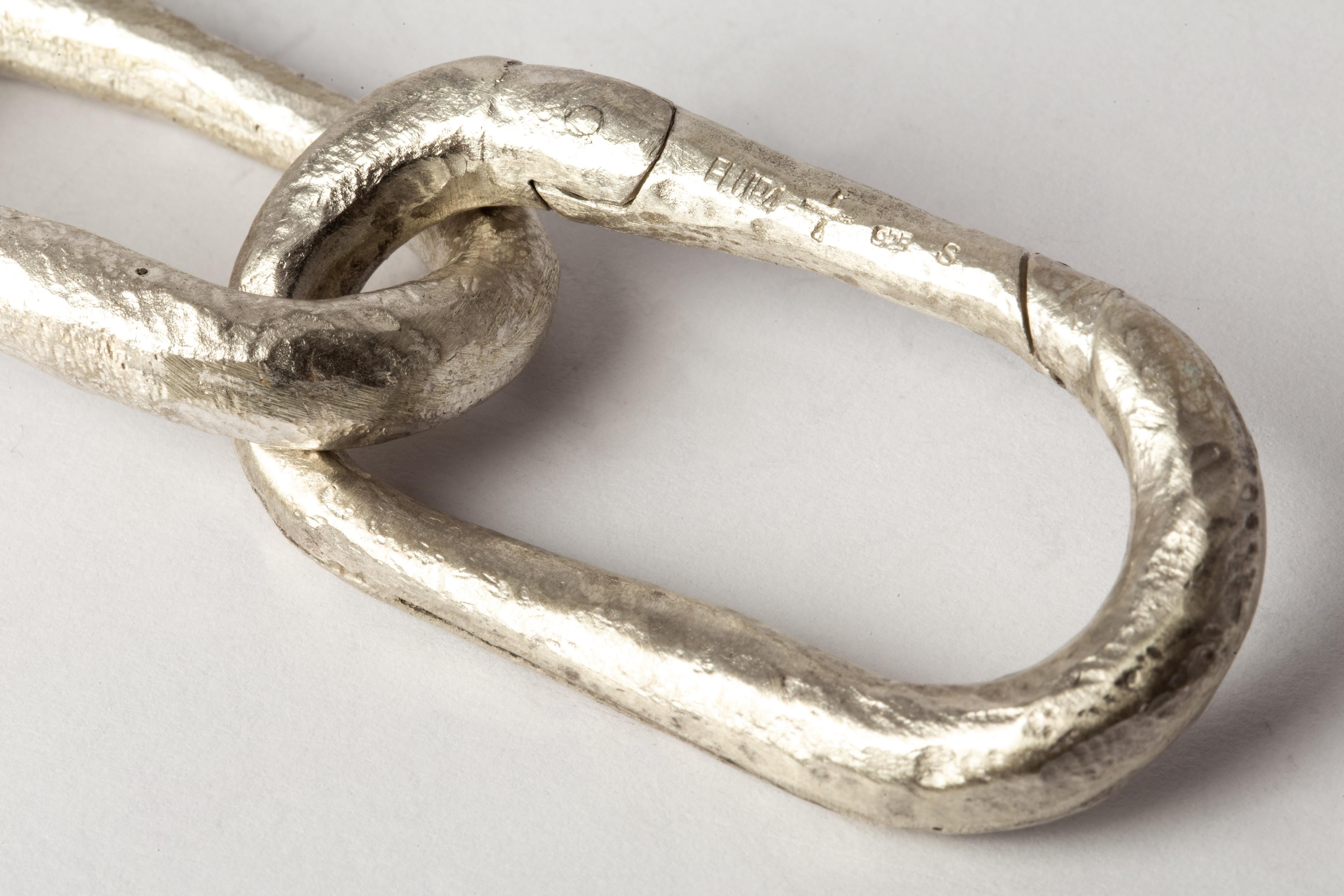 Roman Medium Link Bracelet w/ Medium Closed Link (Mega Pavé, MA+DIA) For Sale 1