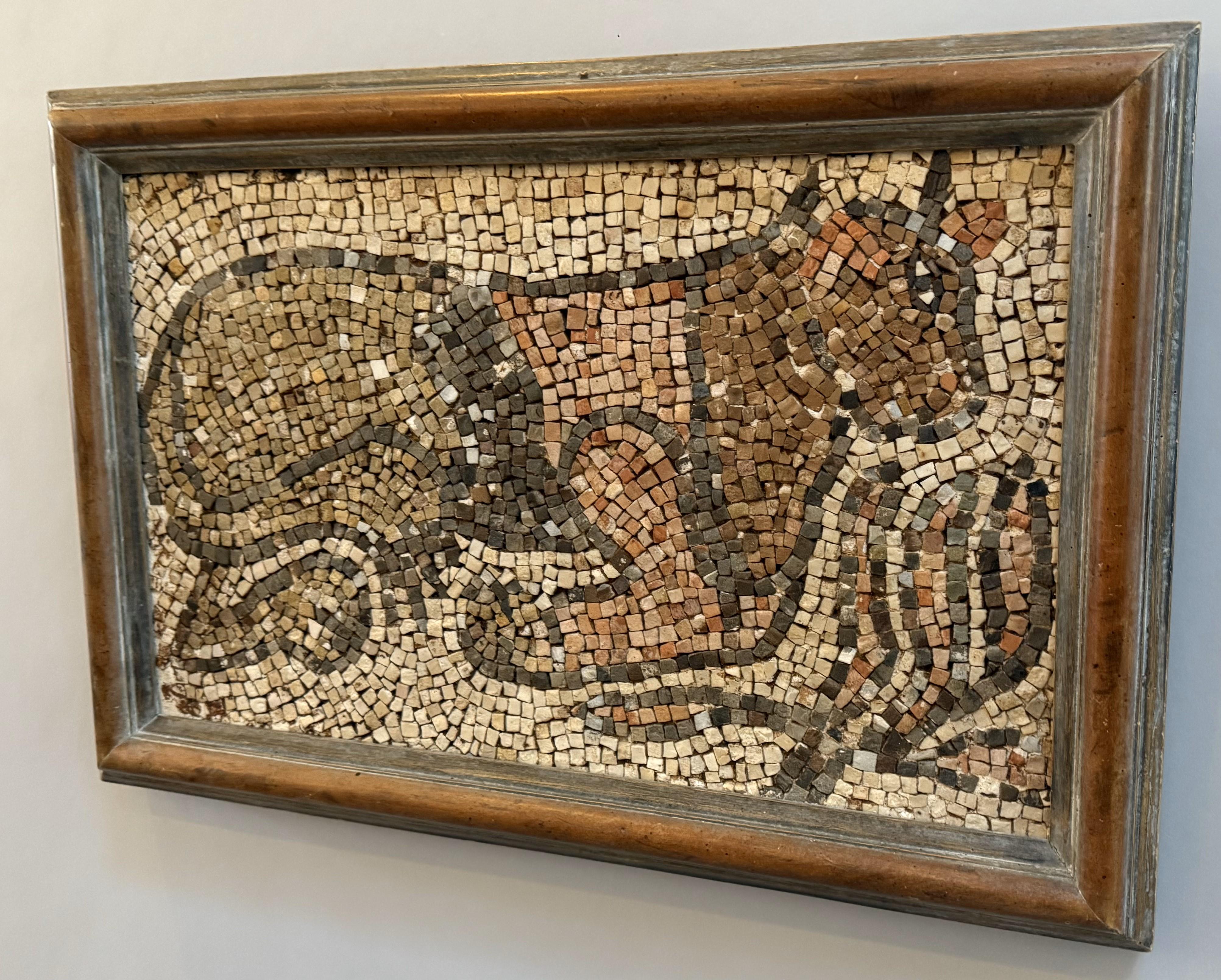 Micromosaico romano Retrato de un toro Cerámico en venta