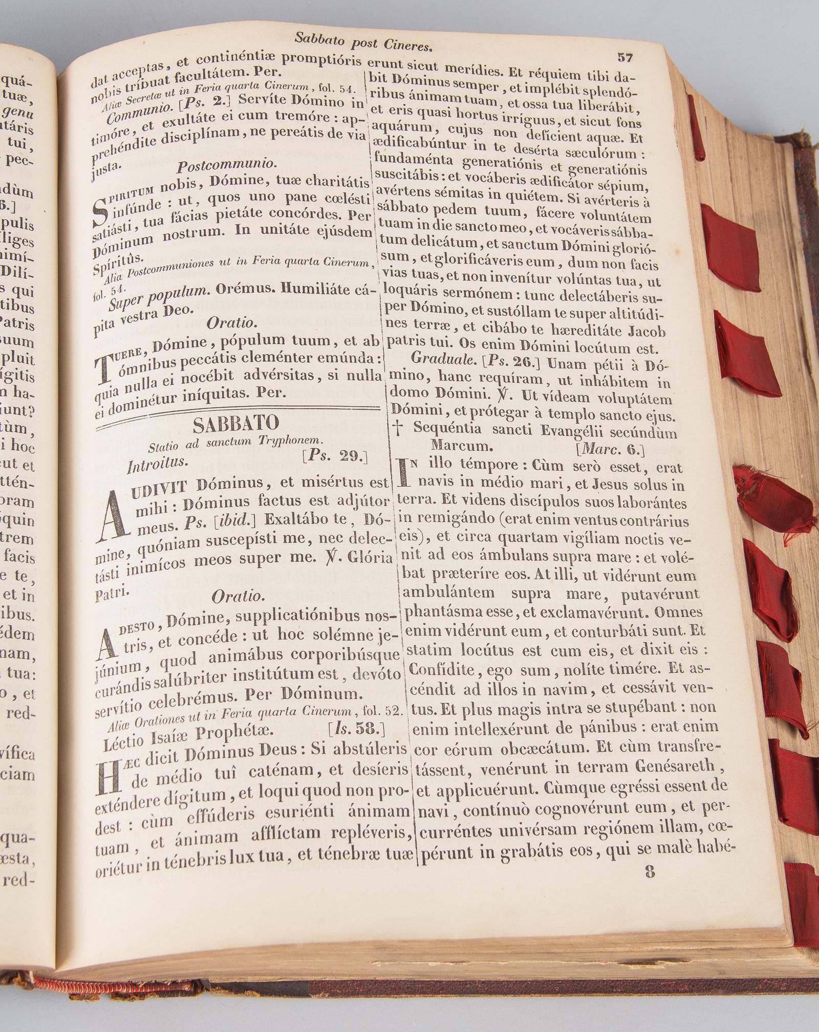 Roman Missal Book, 1850 In Good Condition In Austin, TX