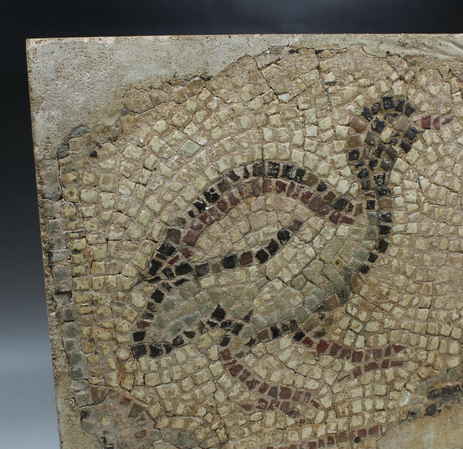Roman mosaic depicting a bird In Good Condition In EL CAMPELLO, ES