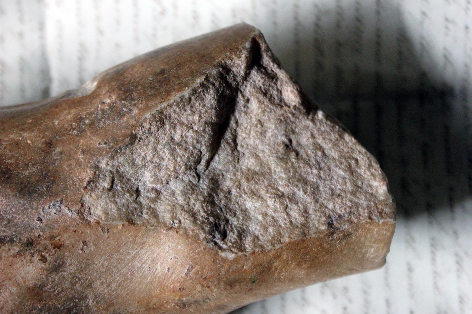 Hand-Carved Roman Period Carved Marble Fragment of a Left Hand; circa 150-200 AD