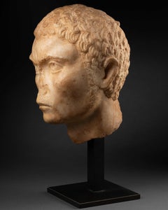 Roman portrait of a young North African Man - Middle of the 3rd century