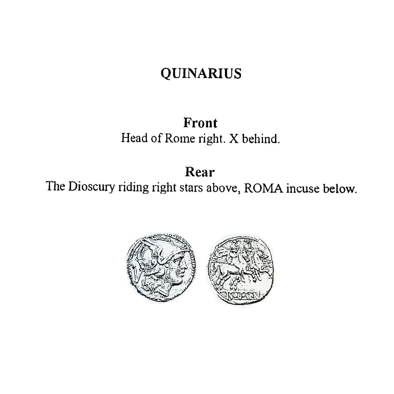 Roman Quinarius Coin 3dt Century BC 18 Kt Gold Pendant Depicting Goddess Rome 1