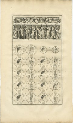 Roman Relief and Classical Medallions, Montfaucon Antiquity Explained, 1721
