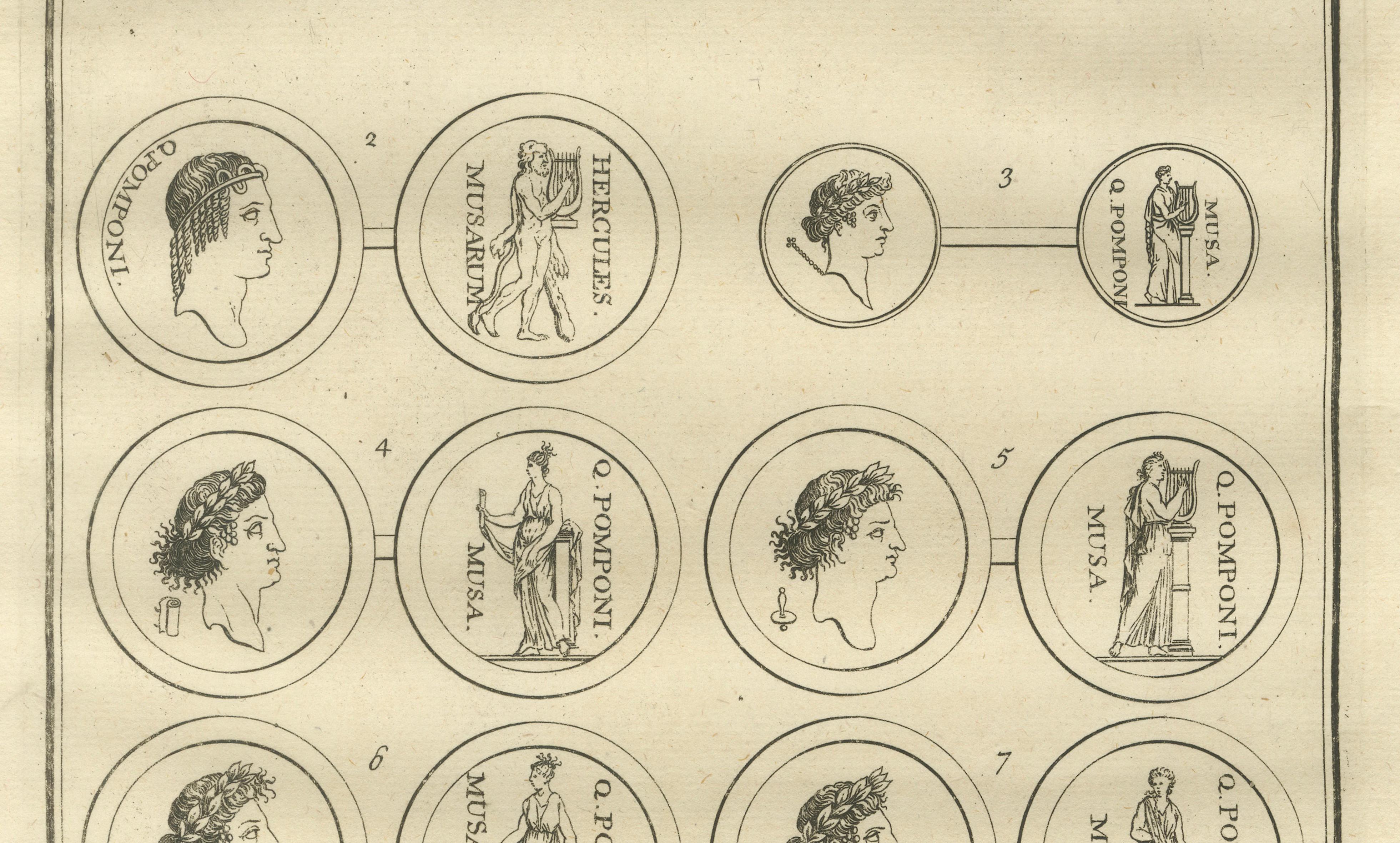Roman Relief and Classical Medallions, Montfaucon Antiquity Explained, 1721
