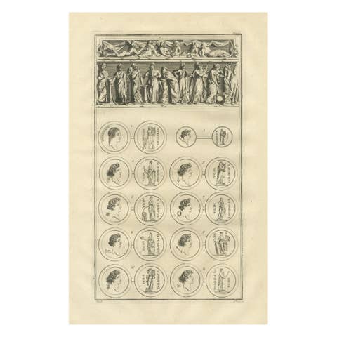 Roman Relief and Classical Medallions, Montfaucon Antiquity Explained, 1721