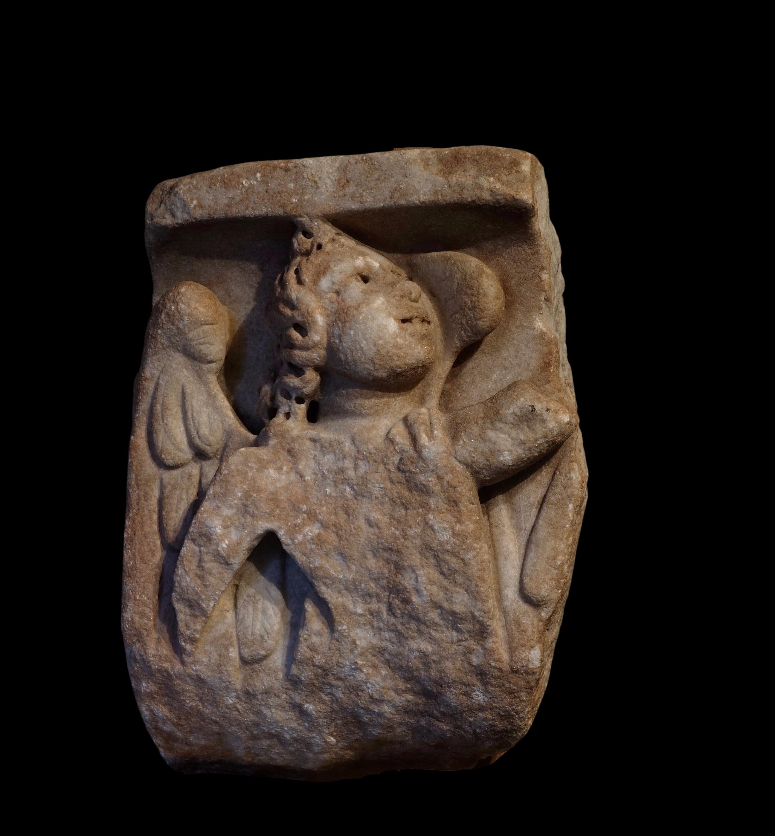 Carved Roman Relief Depicting Eros, 3rd Century AD
