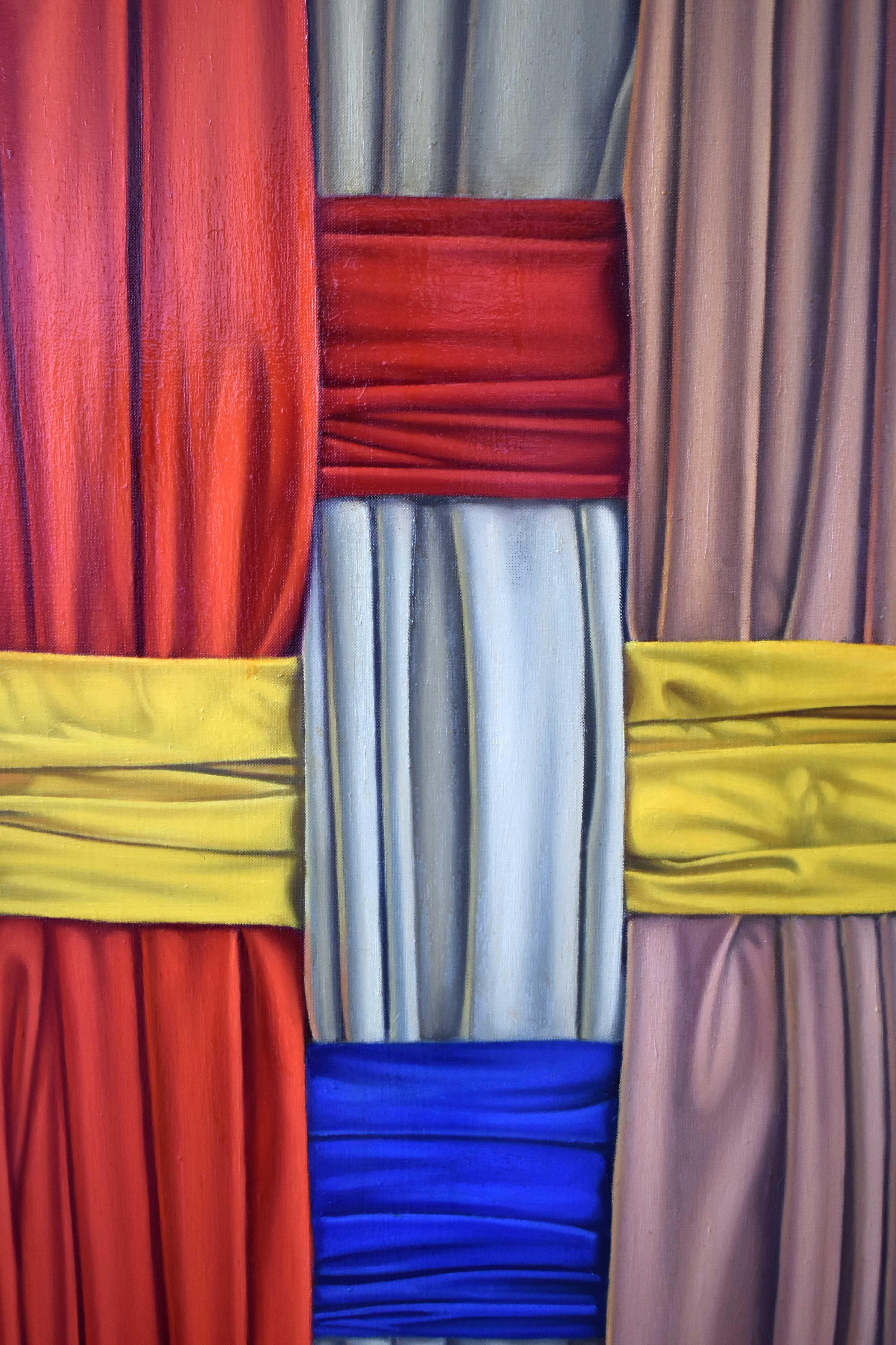 Above the canvas, Painting, Oil on Canvas For Sale 1