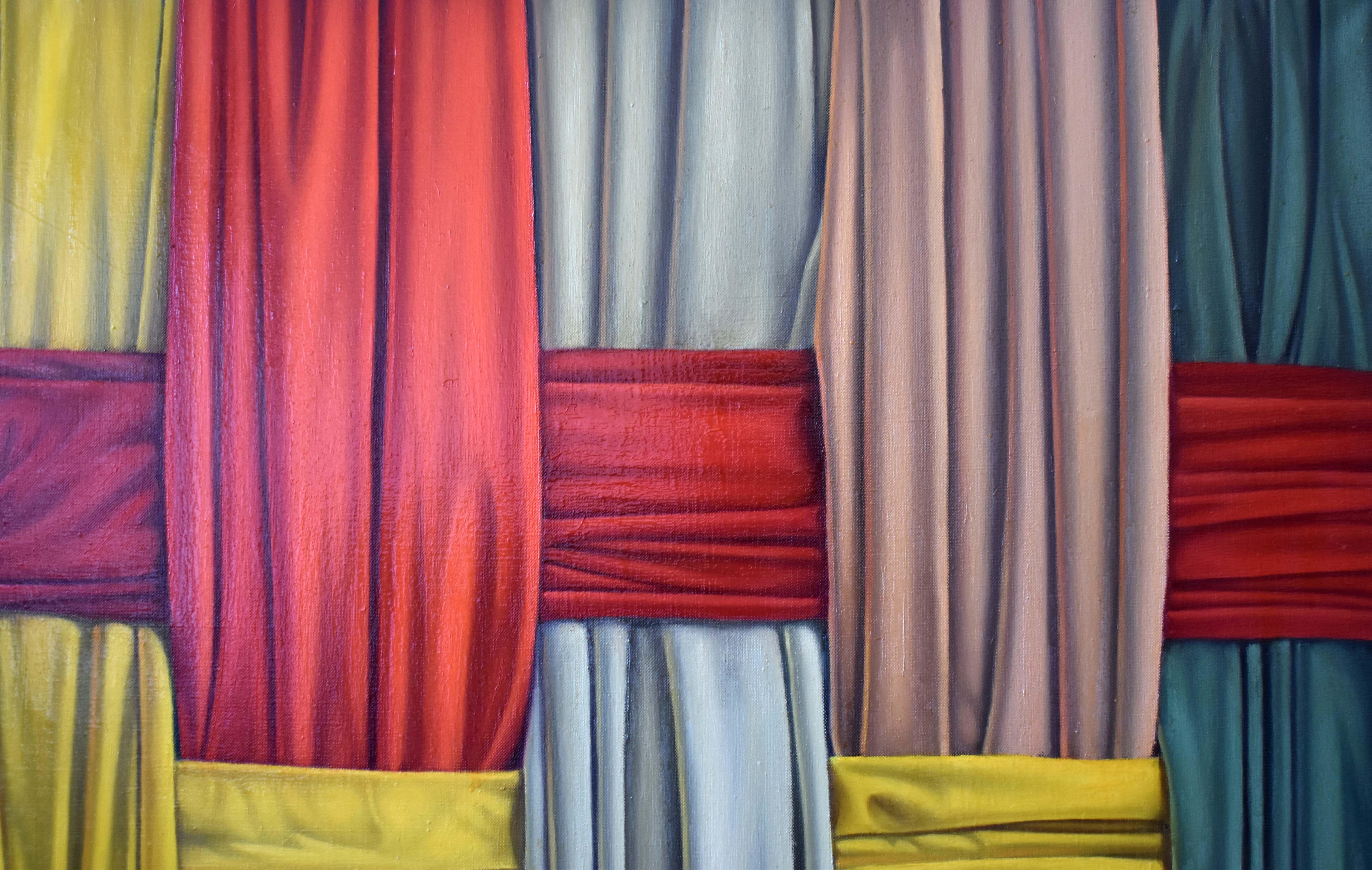 Above the canvas, Painting, Oil on Canvas For Sale 2