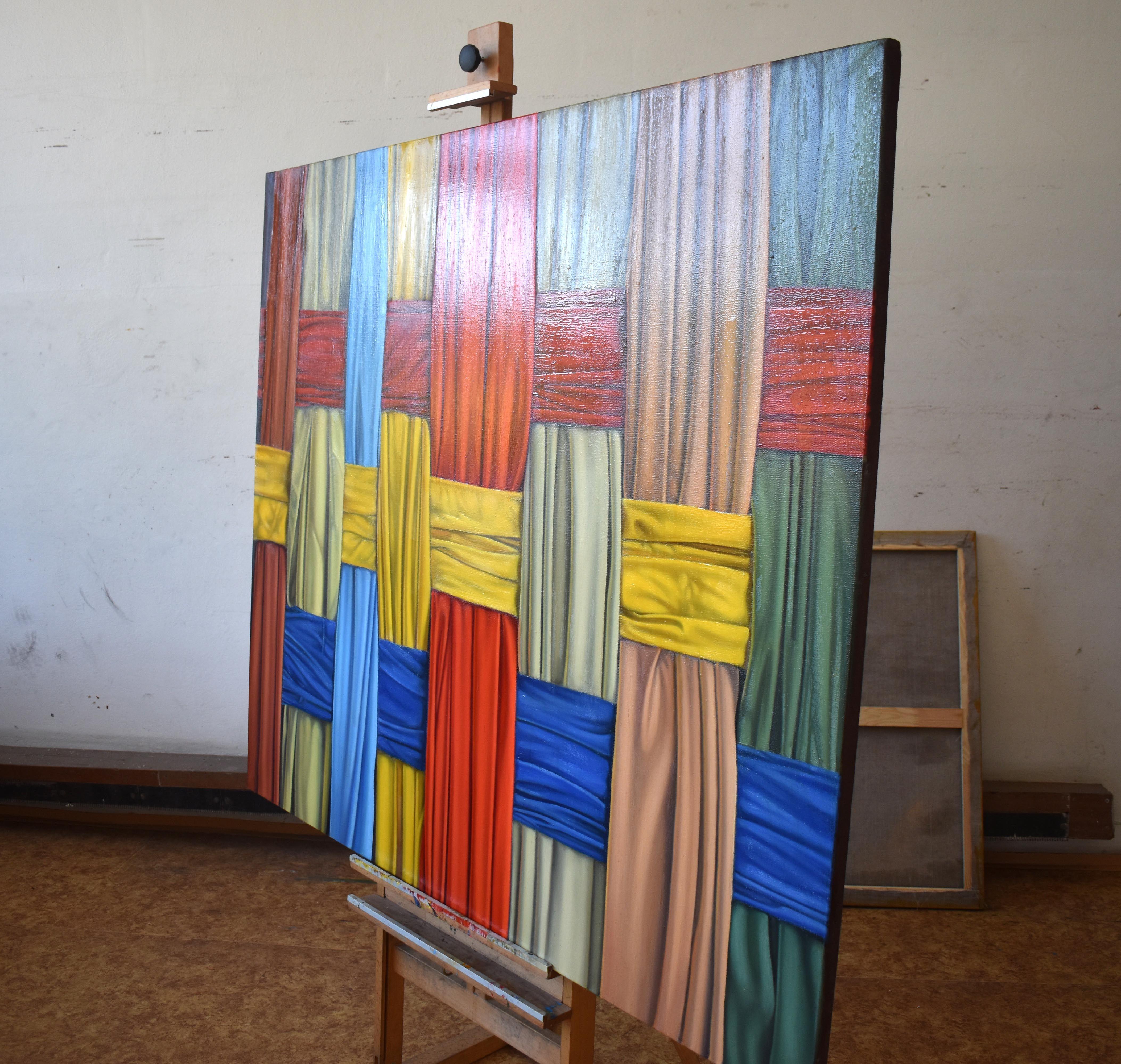 Above the canvas, Painting, Oil on Canvas For Sale 3