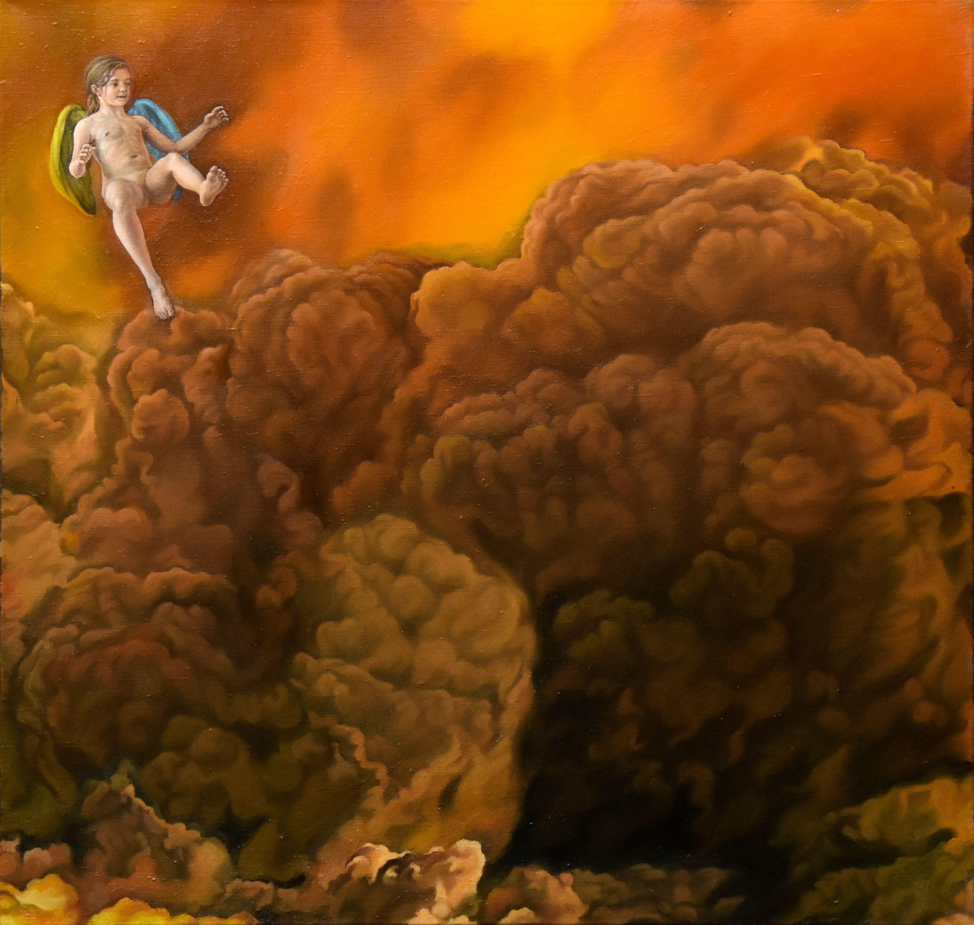 Angel from Ukraine, Gemälde, Öl auf Leinwand – Painting von Roman Rembovsky