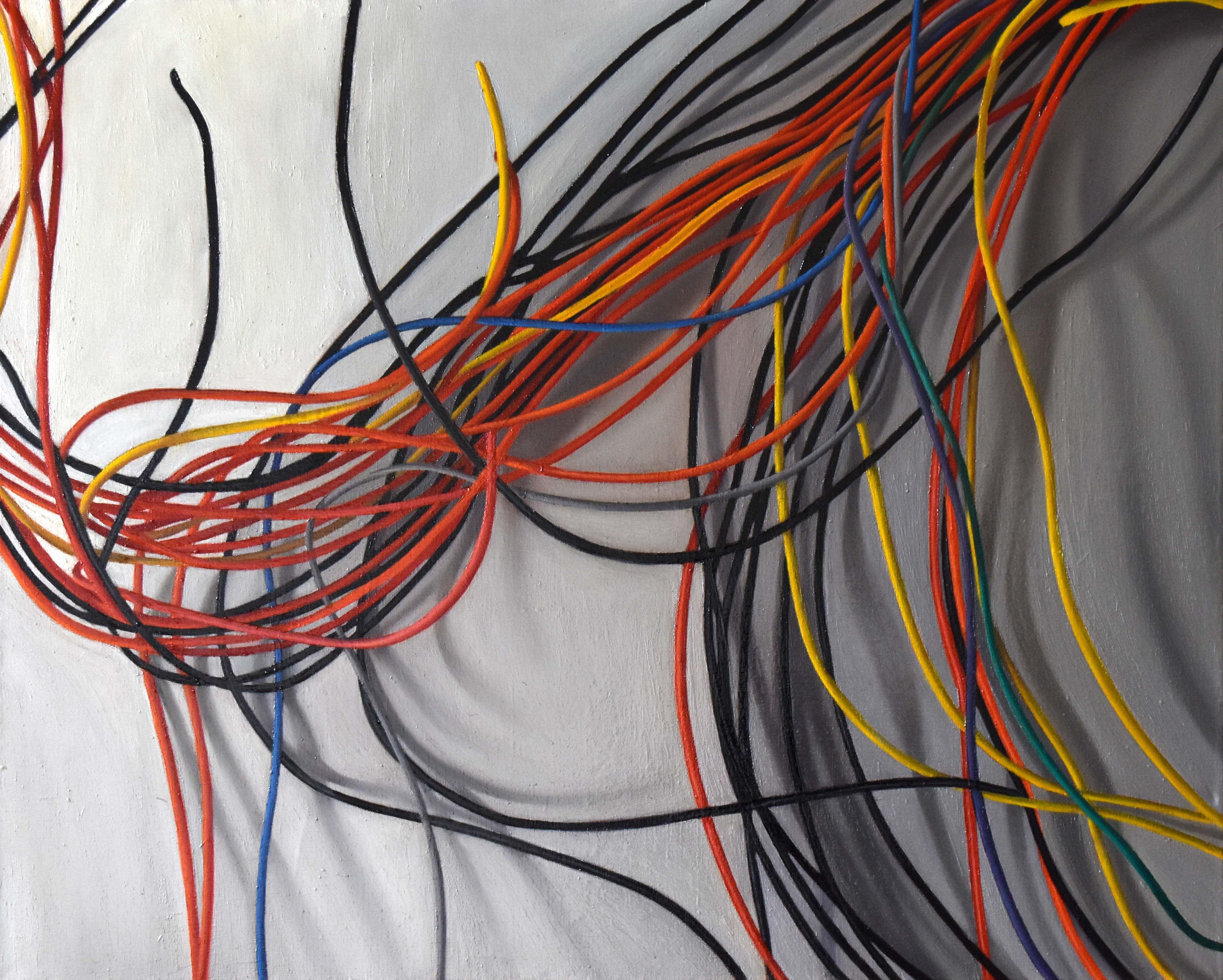 Cables, Painting, Oil on Canvas
