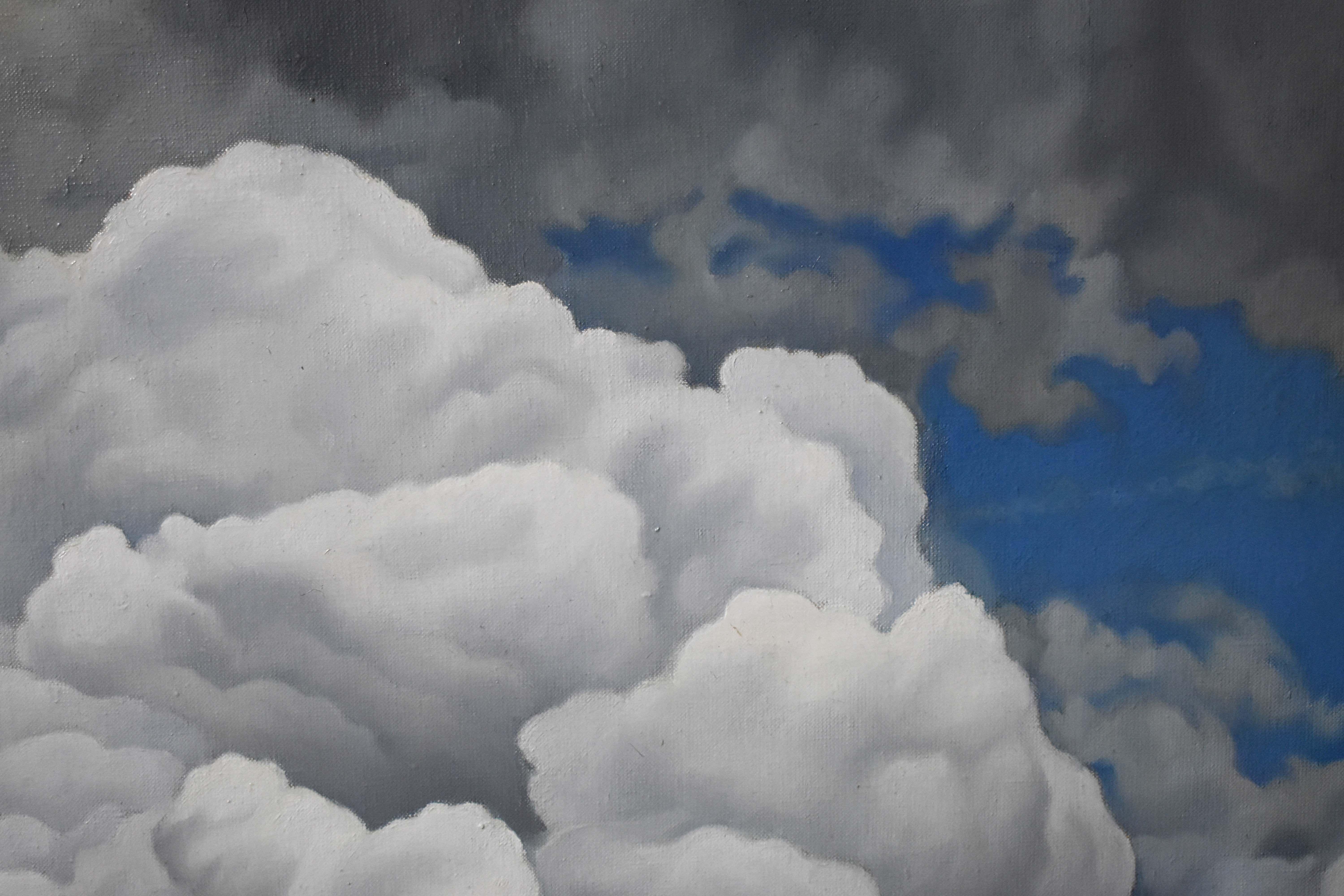 Der letzte Engel, Gemälde, Öl auf Glas (Realismus), Painting, von Roman Rembovsky