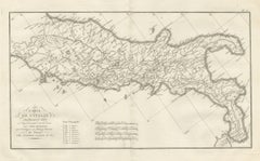 Roman Roads of Ancient Italy, d'Anville Voies Romaines Map, 1818