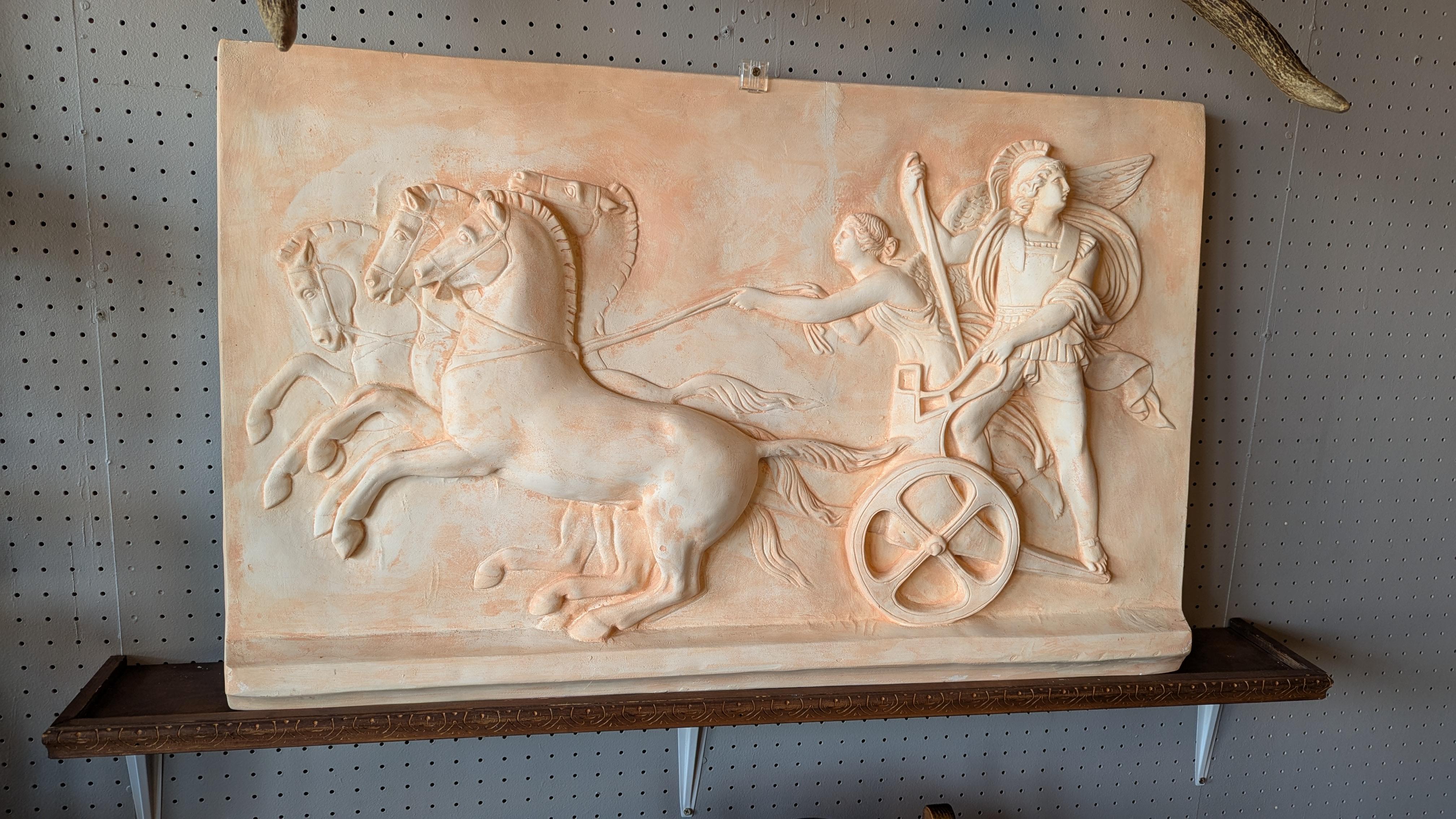 Classical Roman Roman Scene Frieze wall sculpture For Sale
