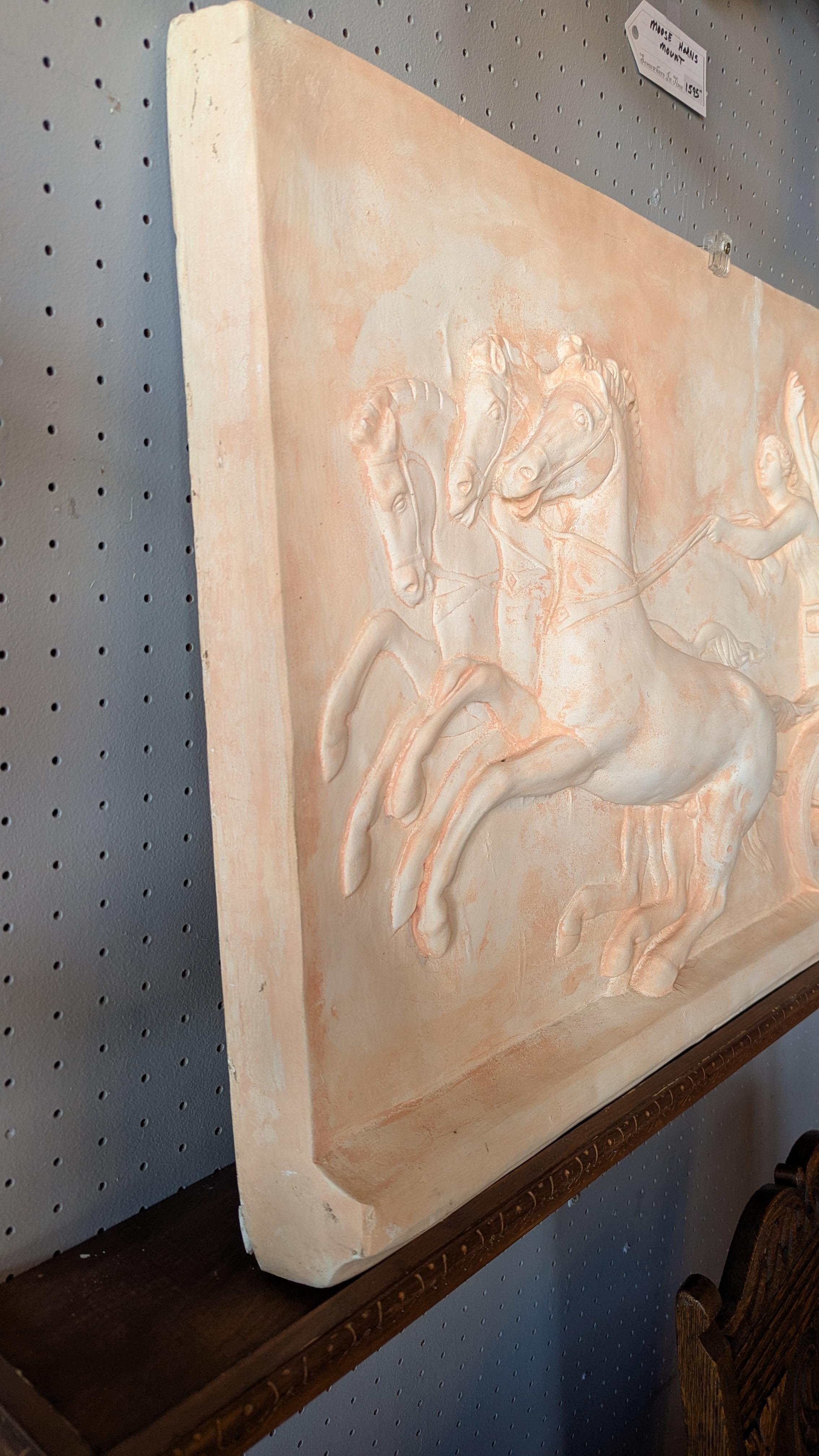 Late 20th Century Roman Scene Frieze wall sculpture For Sale