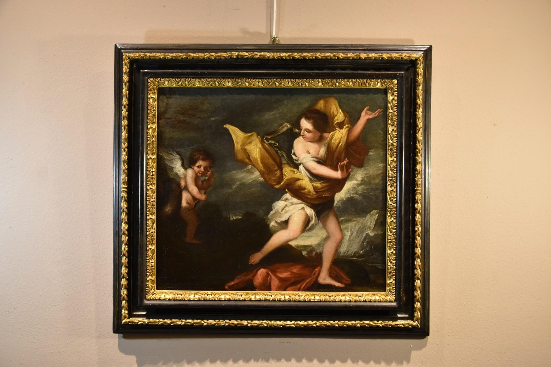 Scuola romana del 17°/18° secolo 

La ninfa Dafne con Cupido  

Olio su tela  49 x 57 cm Incorniciato 69 x 75 cm  

Questo dipinto estremamente piacevole e decorativo raffigura una ninfa accompagnata dal giovane Cupido, ritratta all'aperto vicino a