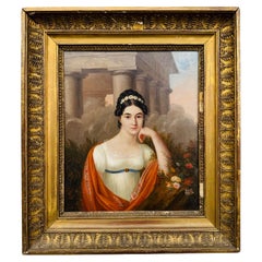 Roman School, early 19th century (Rome 1780-1842) "Portrait of a Young Woman"