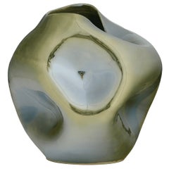 Jarrón «Metallized Spirit» de Roman Šedina, verde, cerámica checa