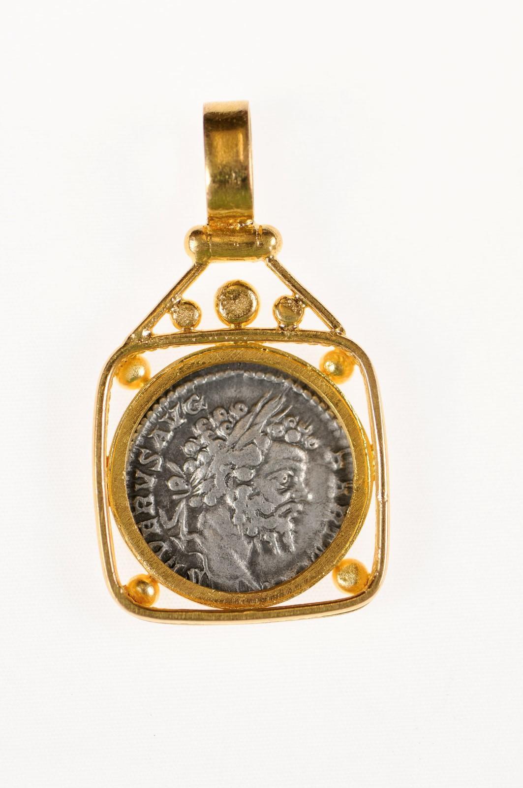 Roman Septimus Severus Pendant For Sale 1