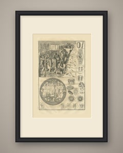 Roman Shields, Ancilia and Military Coins with Trajan's Column Relief, 1722