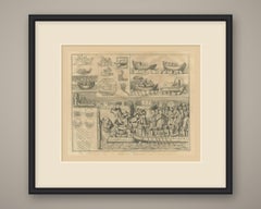 Roman Ships, Prows, Coins and a Loading Scene from Trajan's Column, 1722
