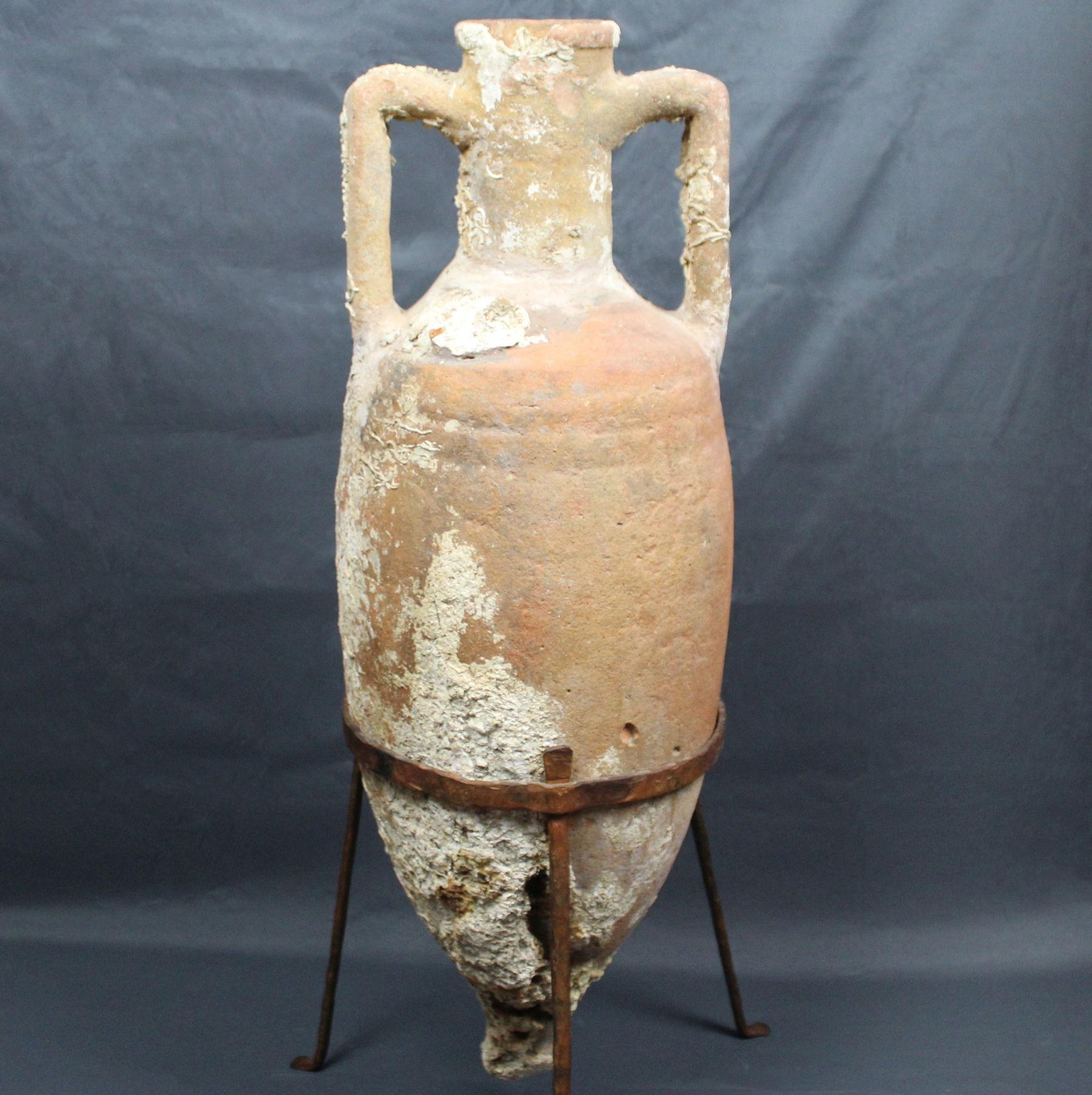 18th Century and Earlier Roman shipwreck amphora, Type Dressel 3