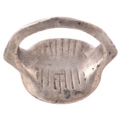 Roman Silver Signet Men's Ring With The She-Wolf Of Rome