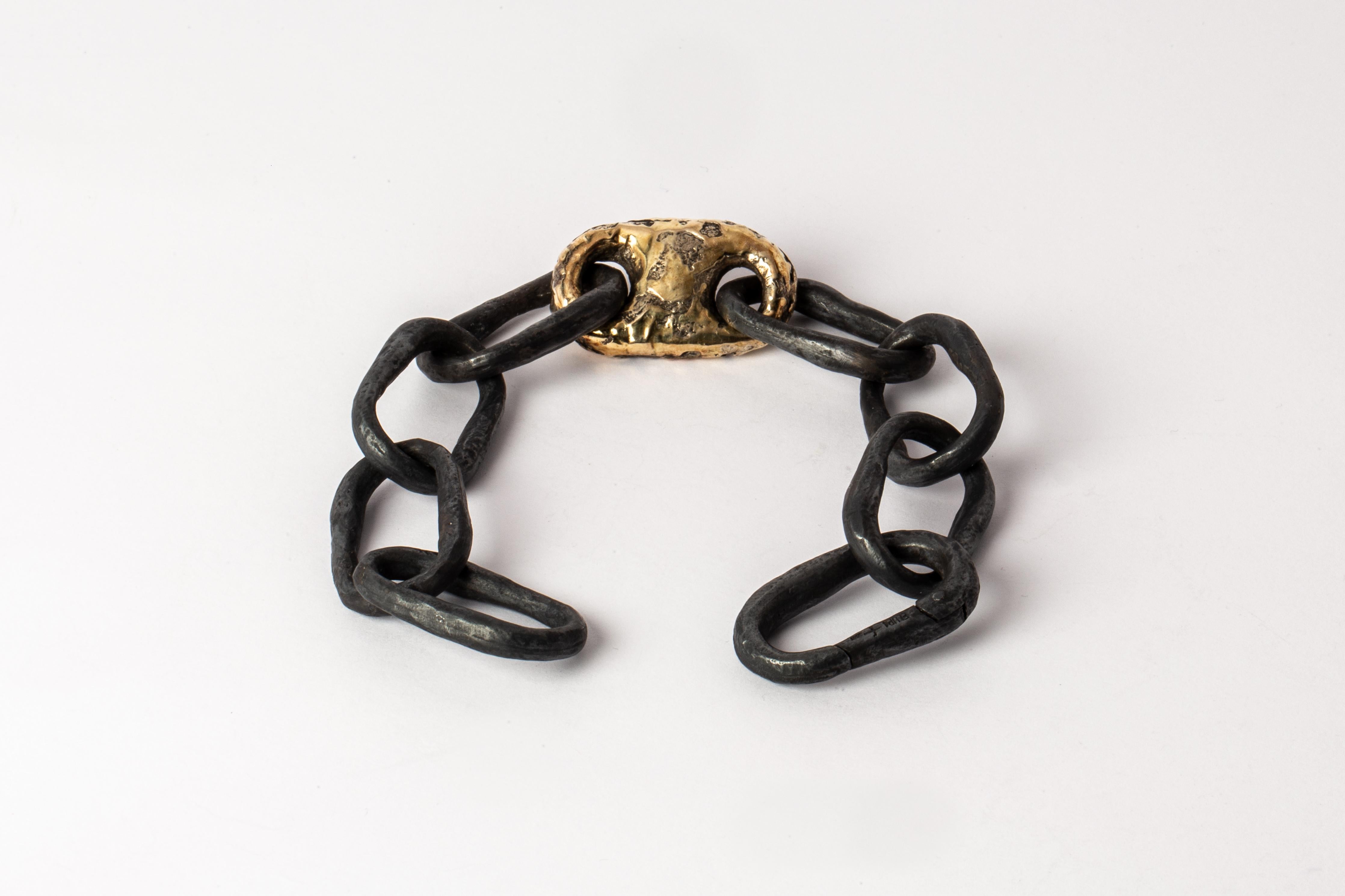 Roman Small Link Bracelet w/ Small Closed Link (Fuse, KA+DA18K) In New Condition For Sale In Hong Kong, Hong Kong Island