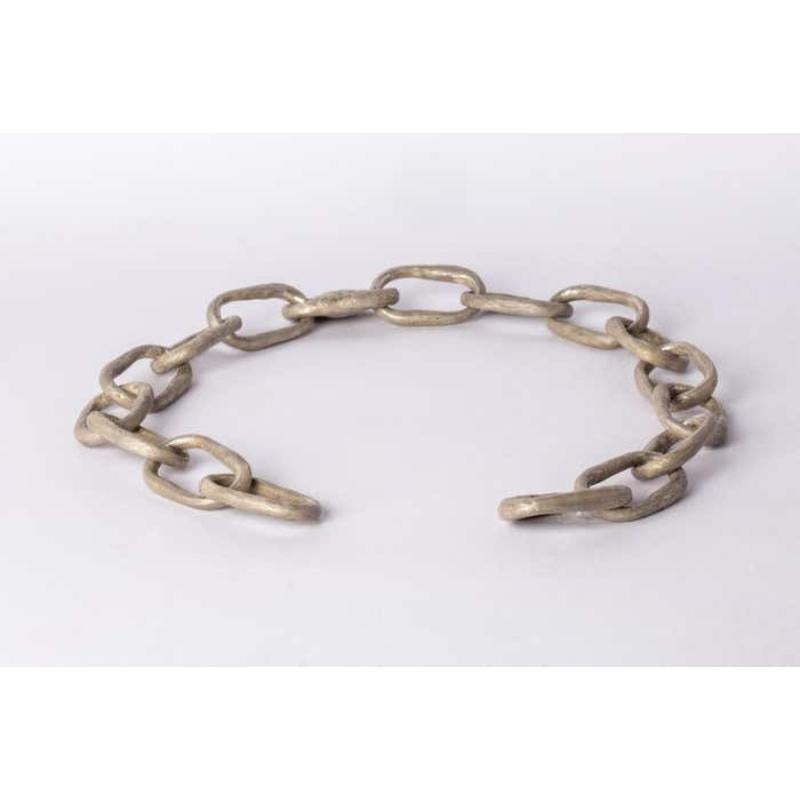 Roman Small Link Necklace w/ Small Closed Link (45cm, DA) In New Condition For Sale In Hong Kong, Hong Kong Island