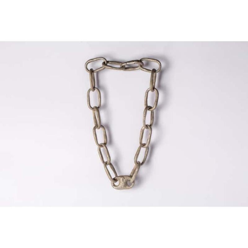 Roman Small Link Necklace w/ Small Closed Link (45cm, DA) For Sale 1