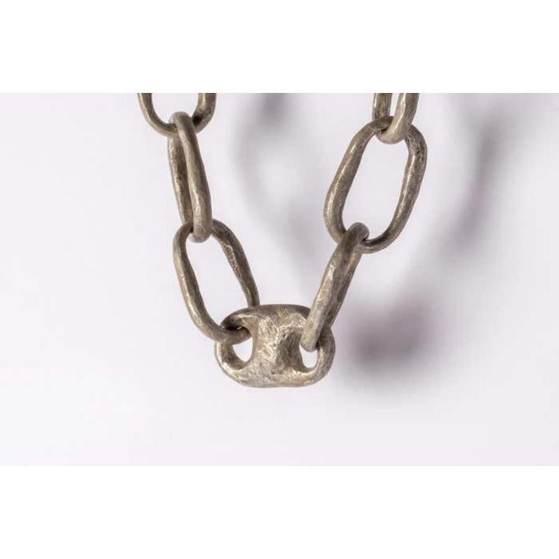 Roman Small Link Necklace w/ Small Closed Link (45cm, DA) For Sale 2