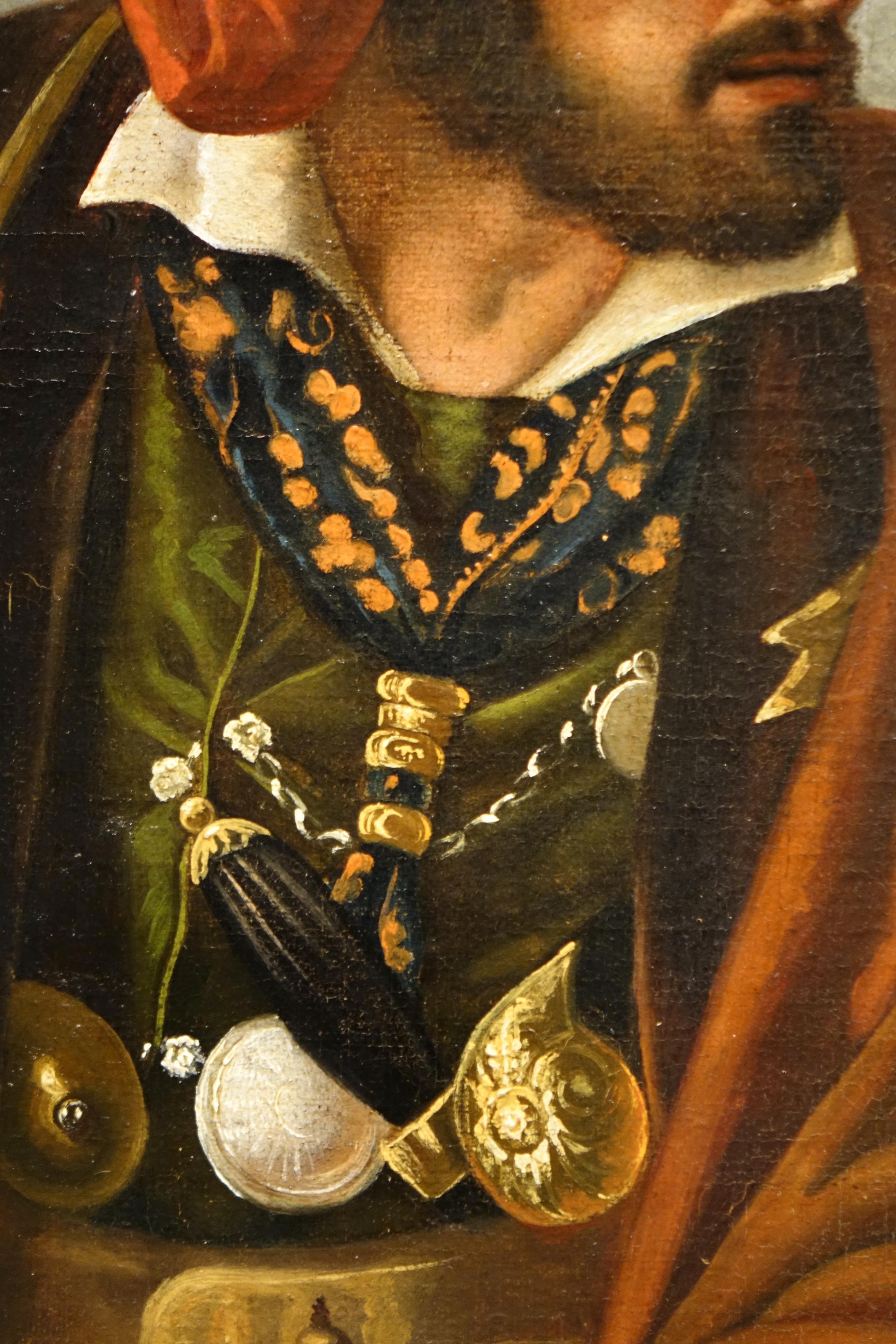 Hand-Painted Roman soldier, Augusto de PINELLI (1823-1892)