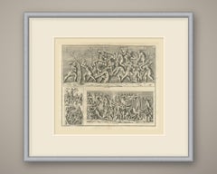 Roman Soldiers Felling Trees and Building Ramparts, Trajan's Column, 1722