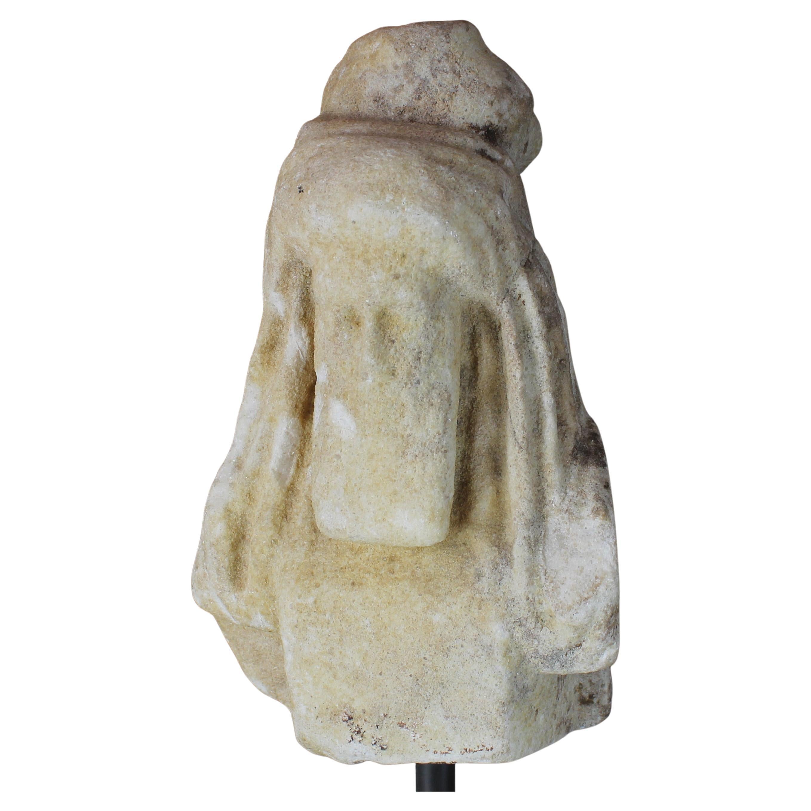 Roman statuette of Dionysos with hand over his head