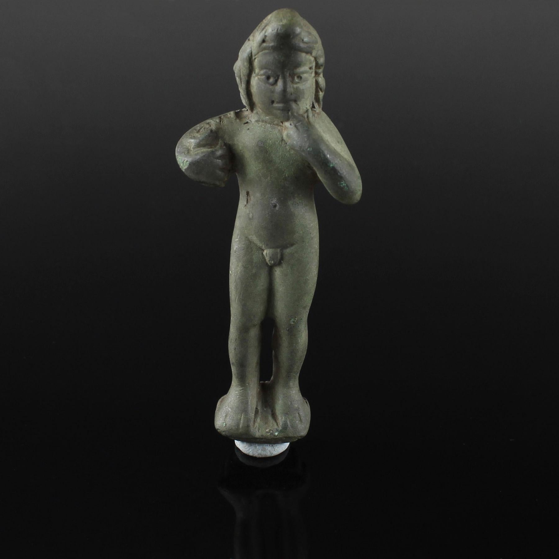 Romain classique statuette romaine d'Eros-Harpocrates en vente