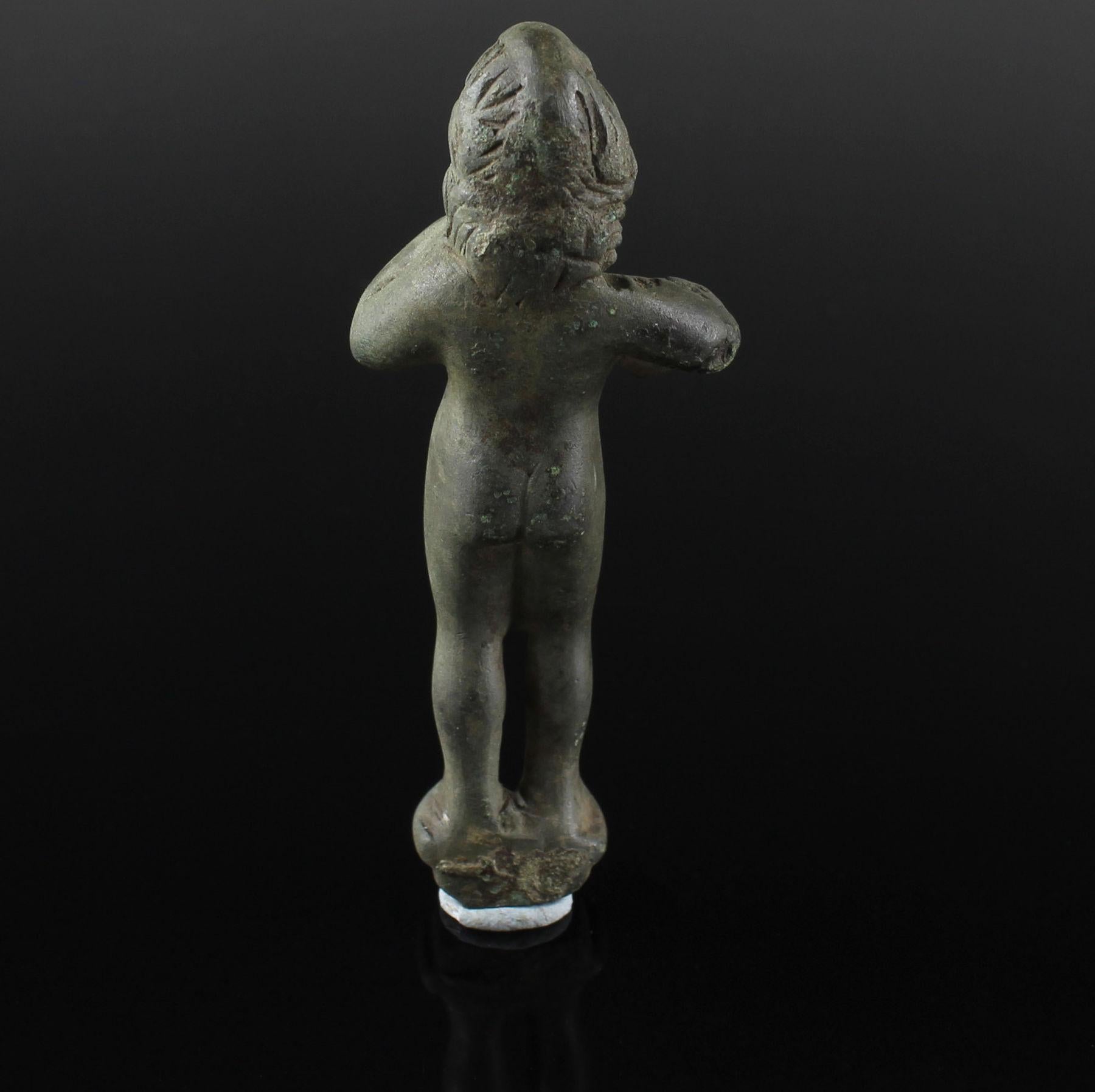 statuette romaine d'Eros-Harpocrates Bon état - En vente à EL CAMPELLO, ES