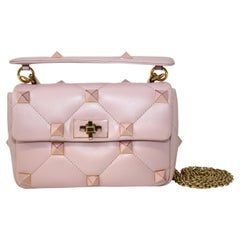 Roman Stud Medium Leather Shoulder Bag