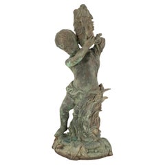 Estatua de bronce estilo romano Putti Fuente