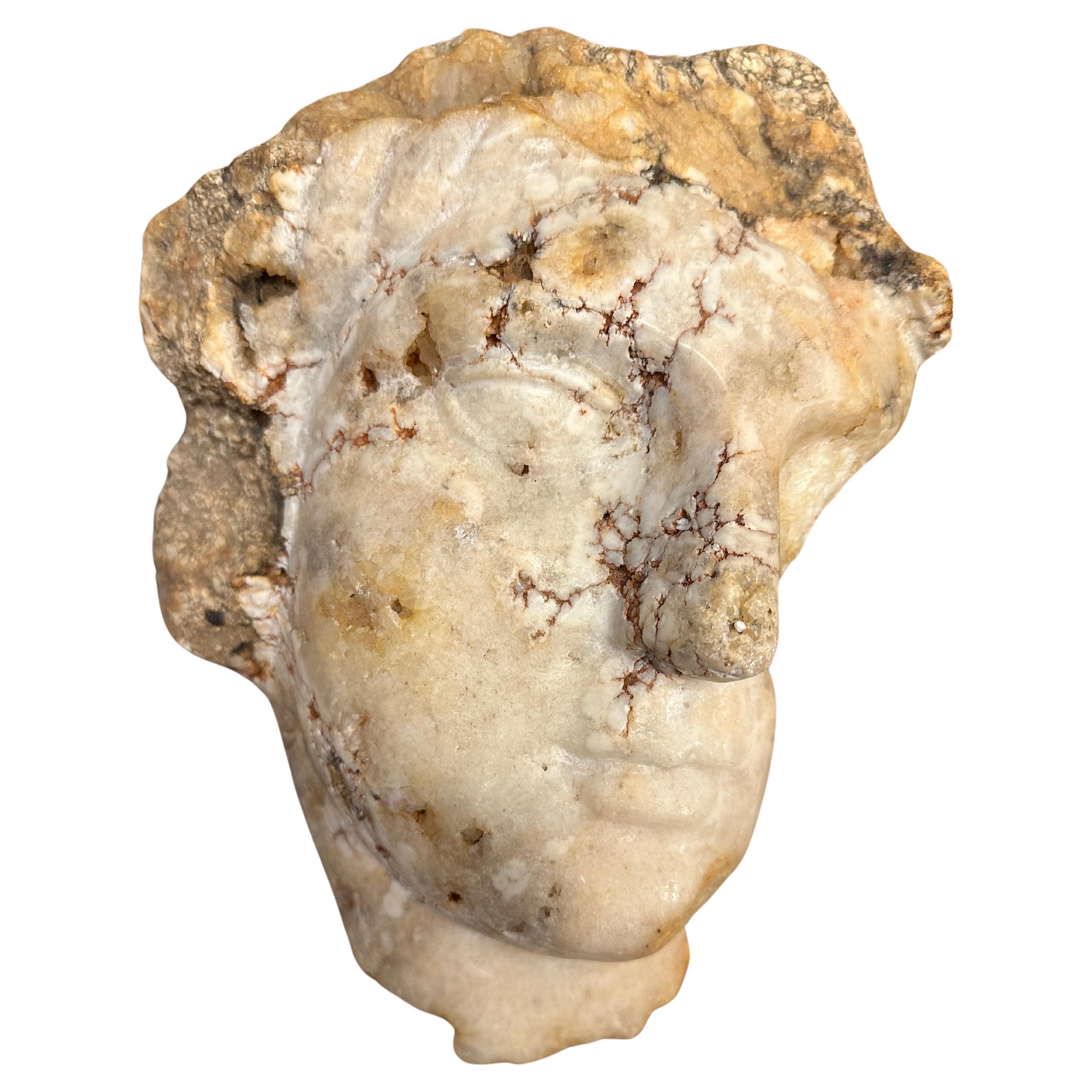 Roman Style Marble Head For Sale