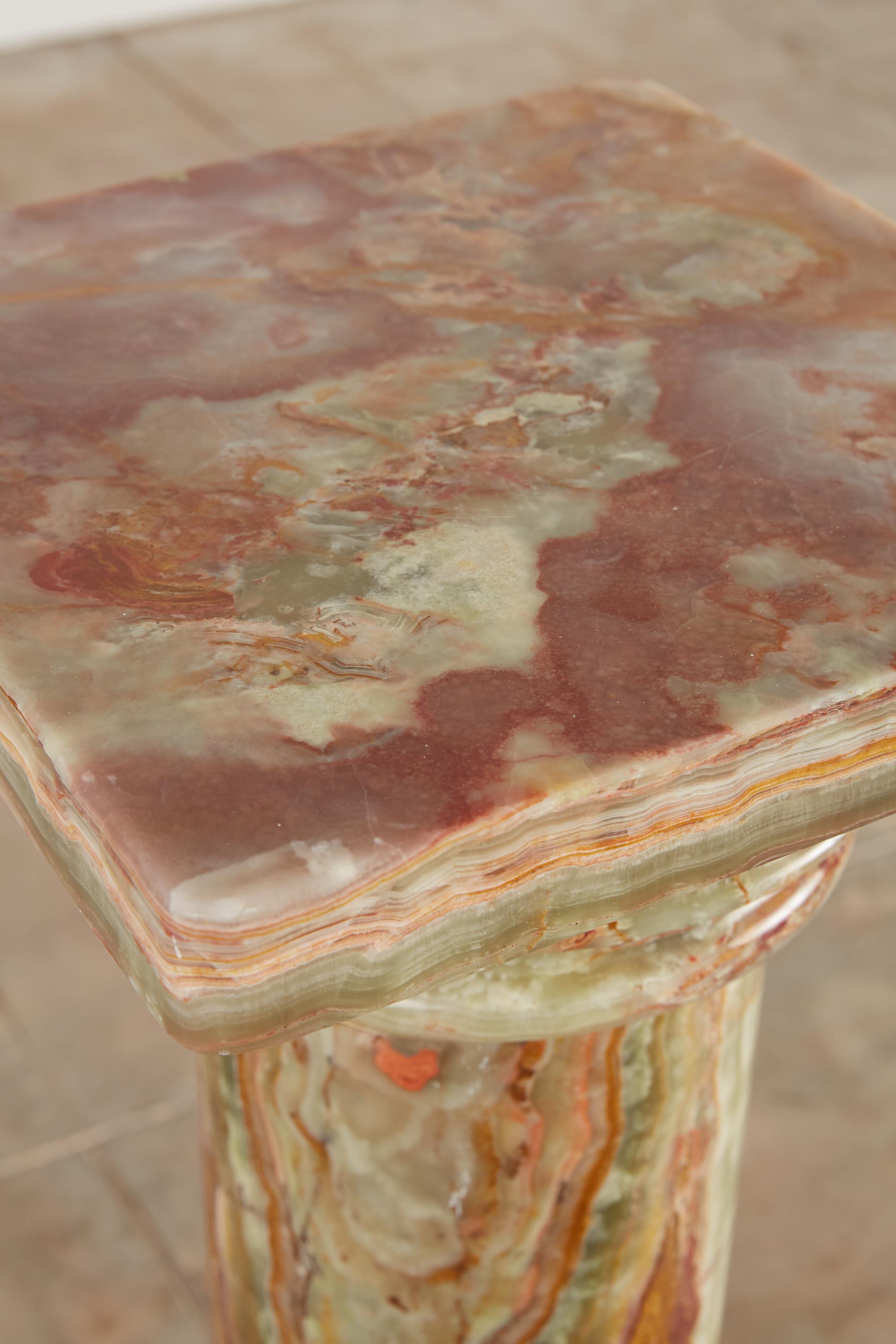 Roman Style Onyx Pedestal 4