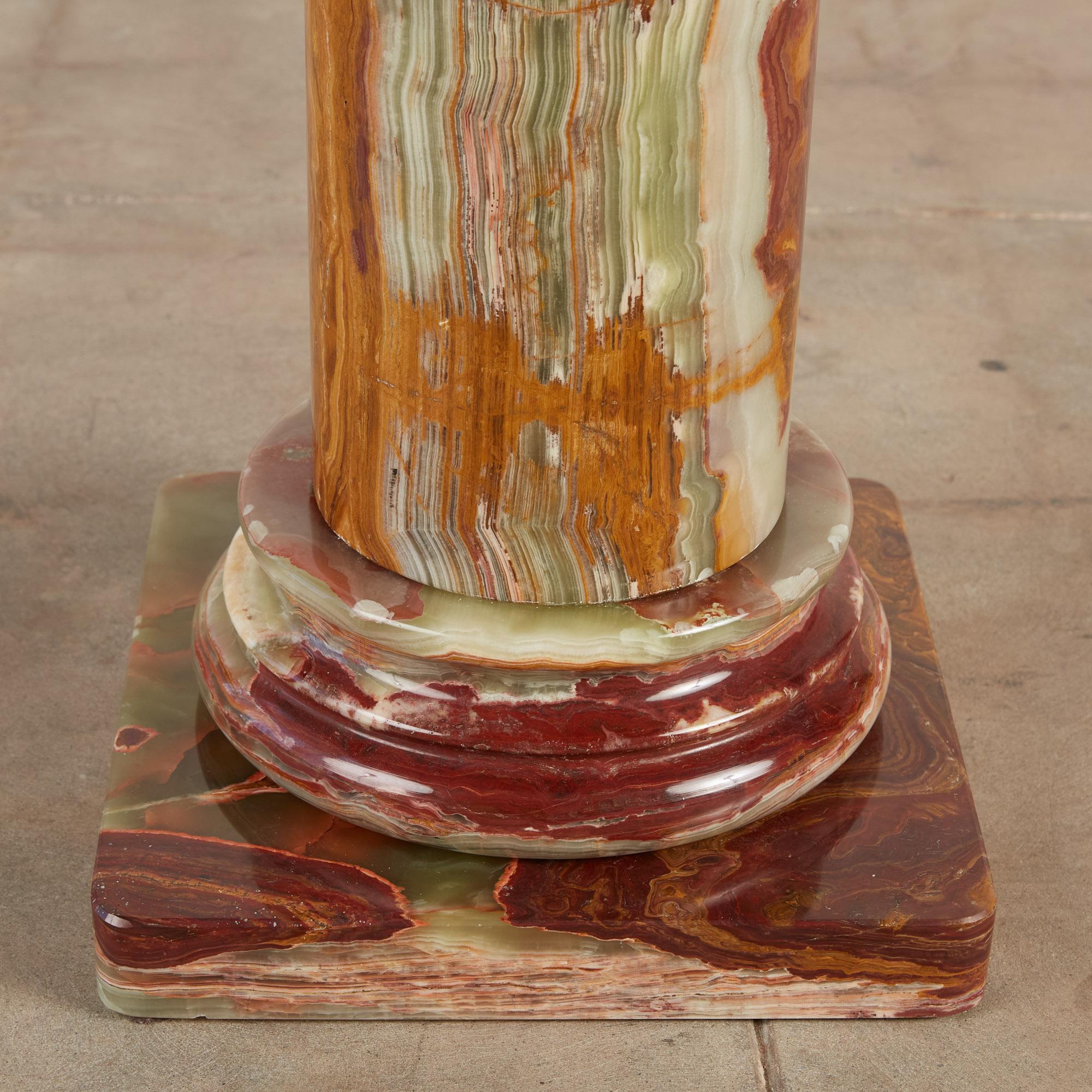 Roman Style Onyx Pedestal 8