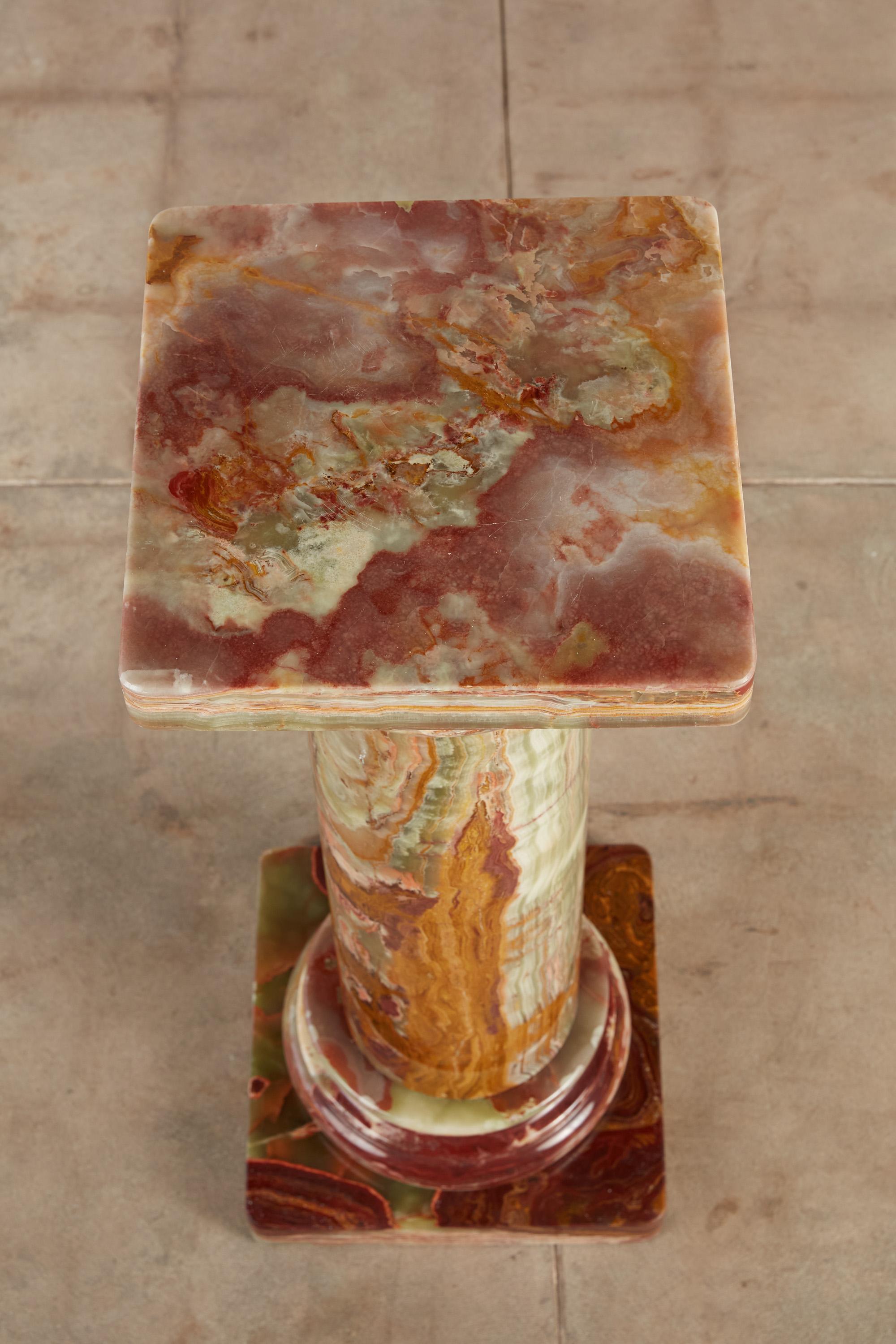 Roman Style Onyx Pedestal 1