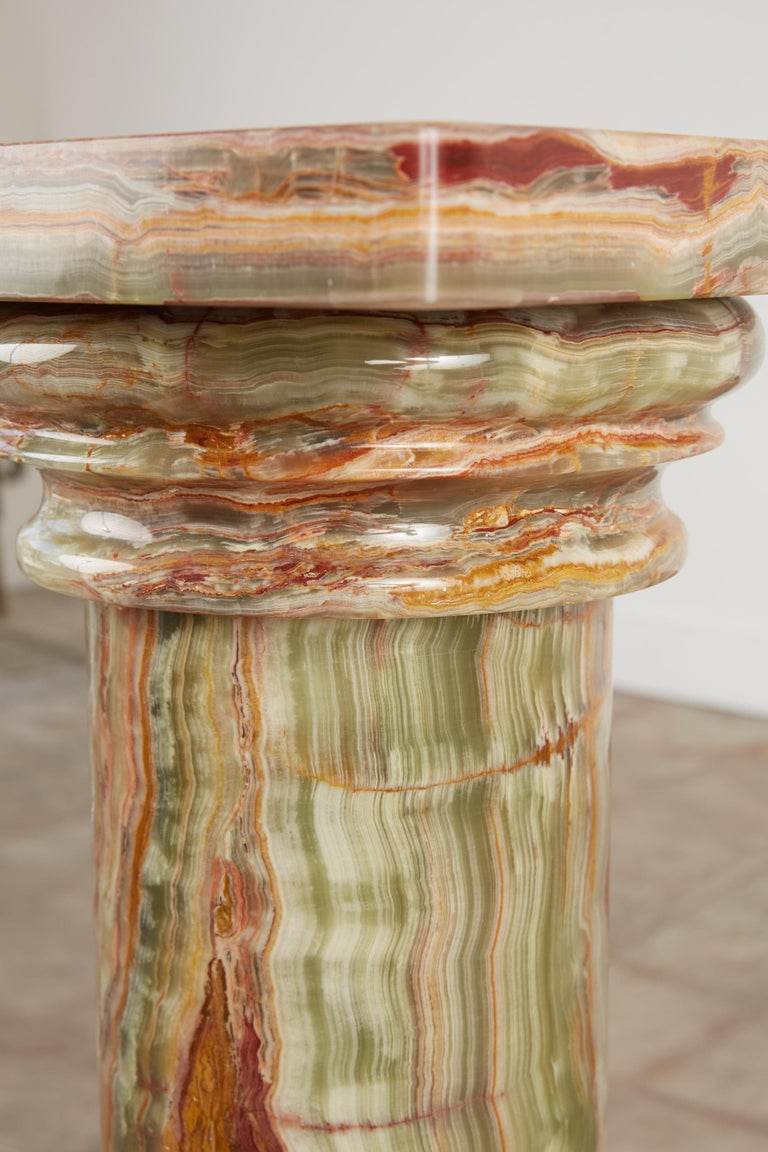 Roman Style Onyx Pedestal at 1stDibs