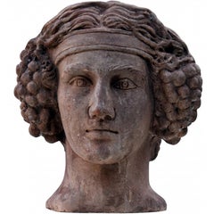 ROMAN TERRACOTTA BACCHUS - CHIARAMONTI MUSEUM, 20th Century