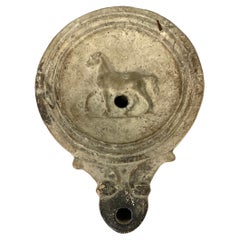 Römische Terrakotta-Öllampen, Satz mit vier Stück