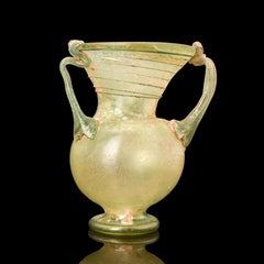 Roman Three Handled Flared Rim Jar