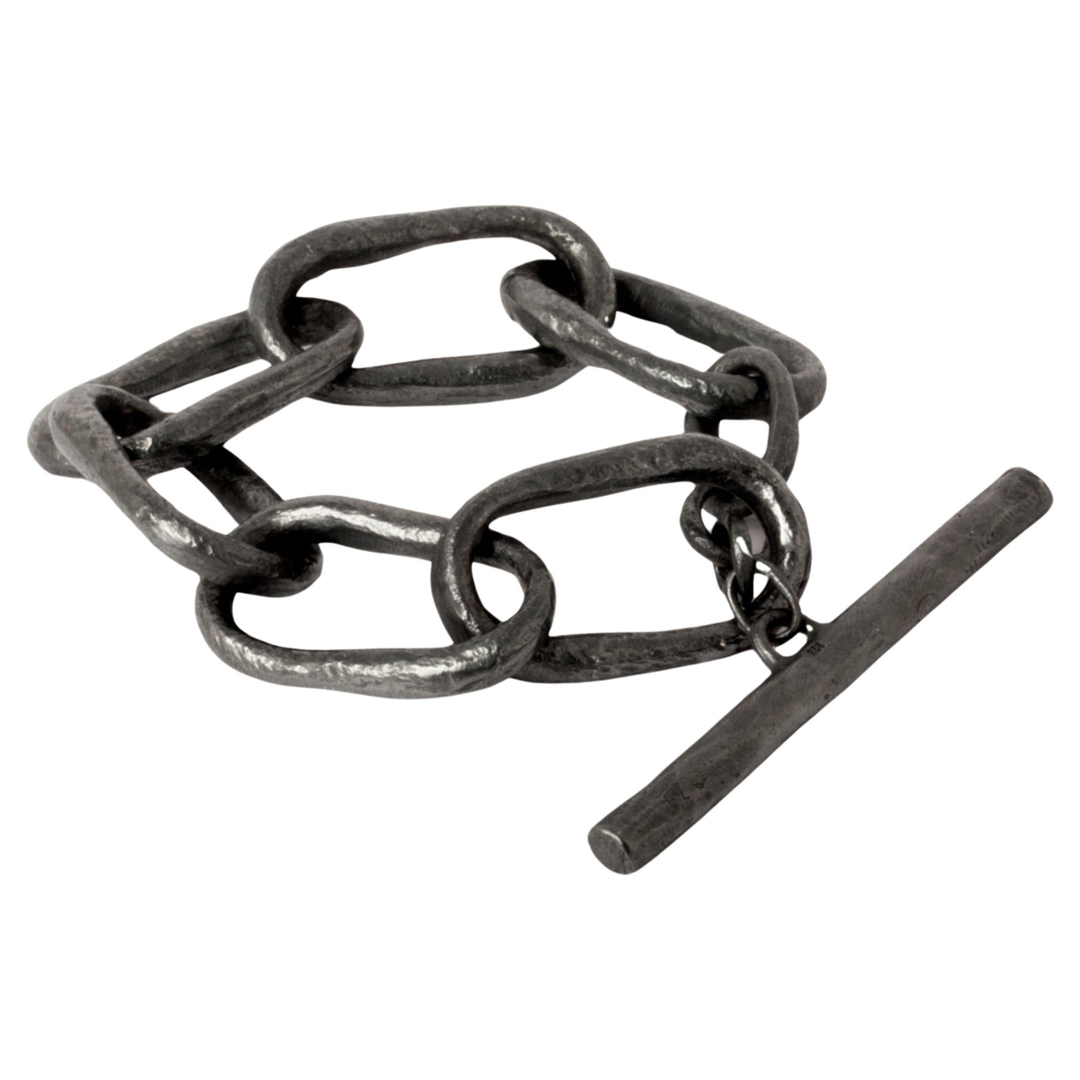 Roman Toggle Kettenarmband mit Knöpfen (kleine Glieder, KA) im Angebot