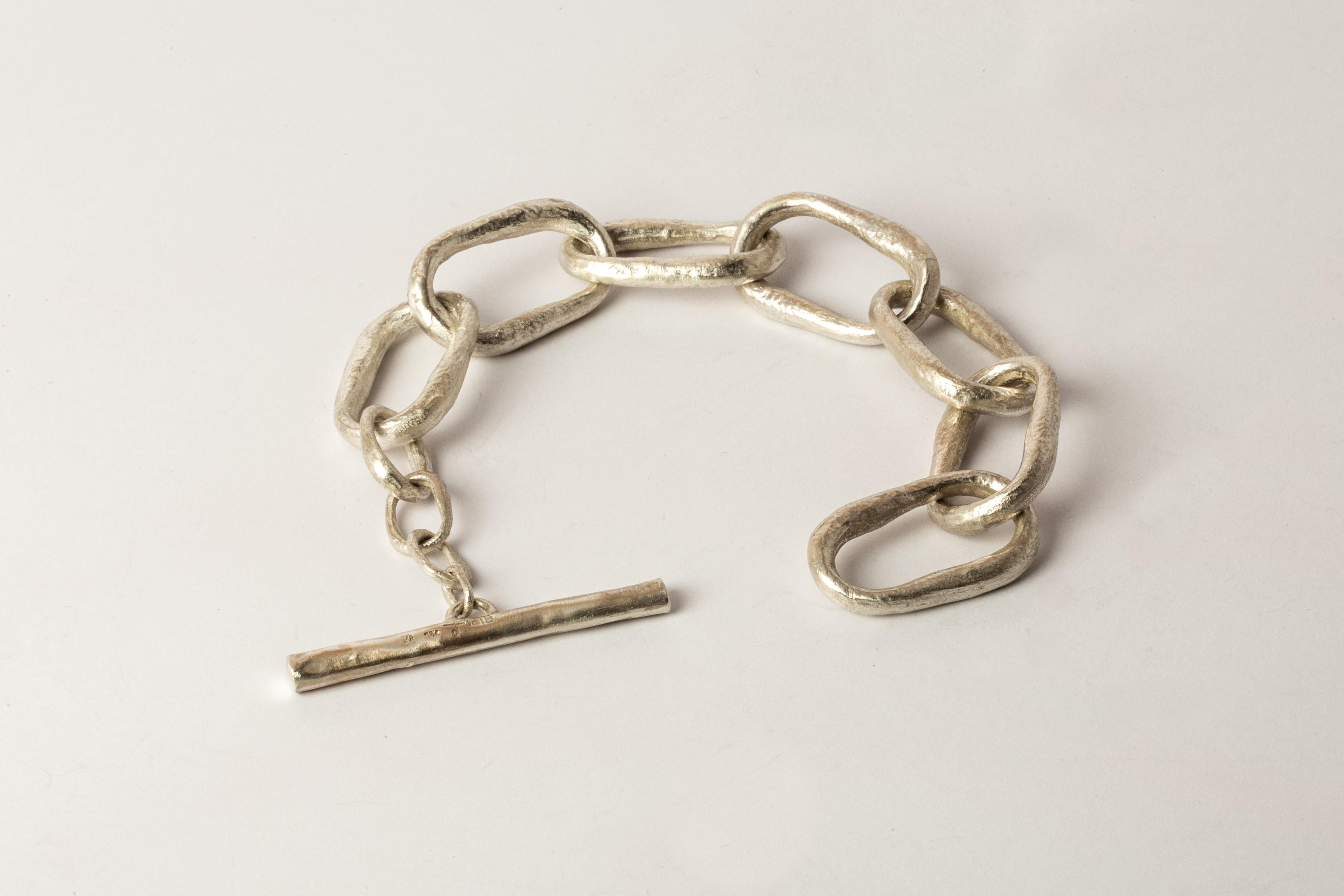 Roman Toggle Chain Bracelet (Small Links, MA) In New Condition For Sale In Paris, FR